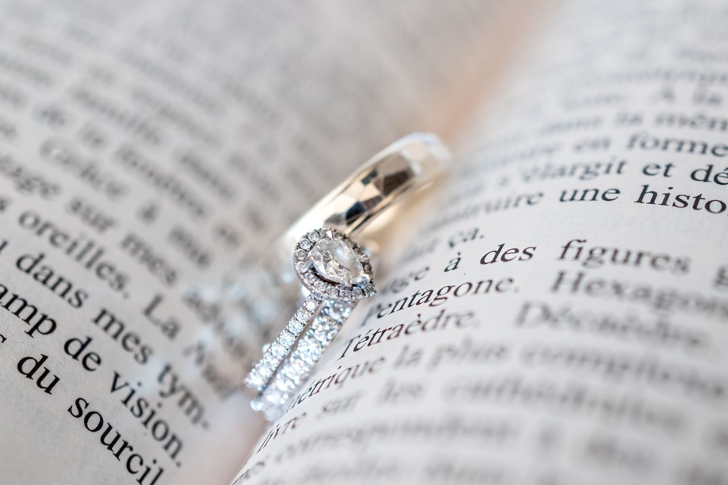 alliance mariage détail macro
