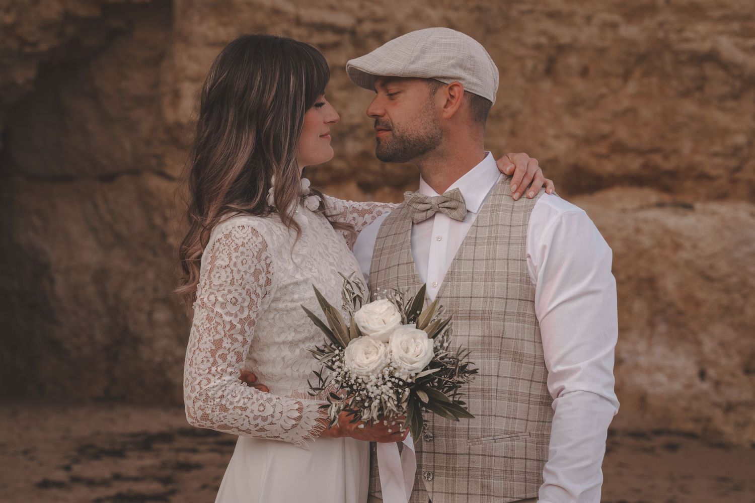 Wedding photoshoot at Praia Dona Ana, Algarve Portugal