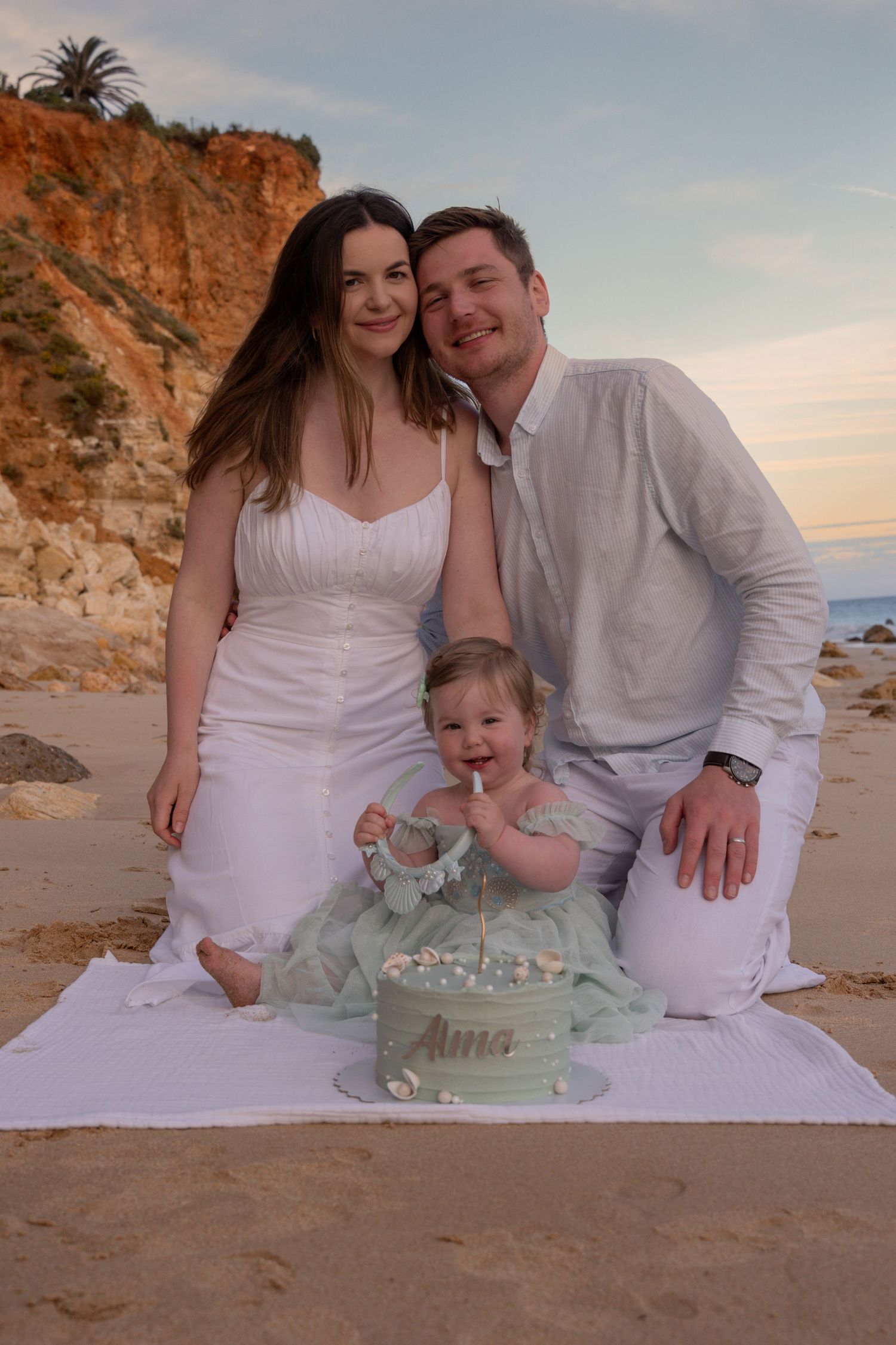 First birthday shoot Luz, Algarve Portugal