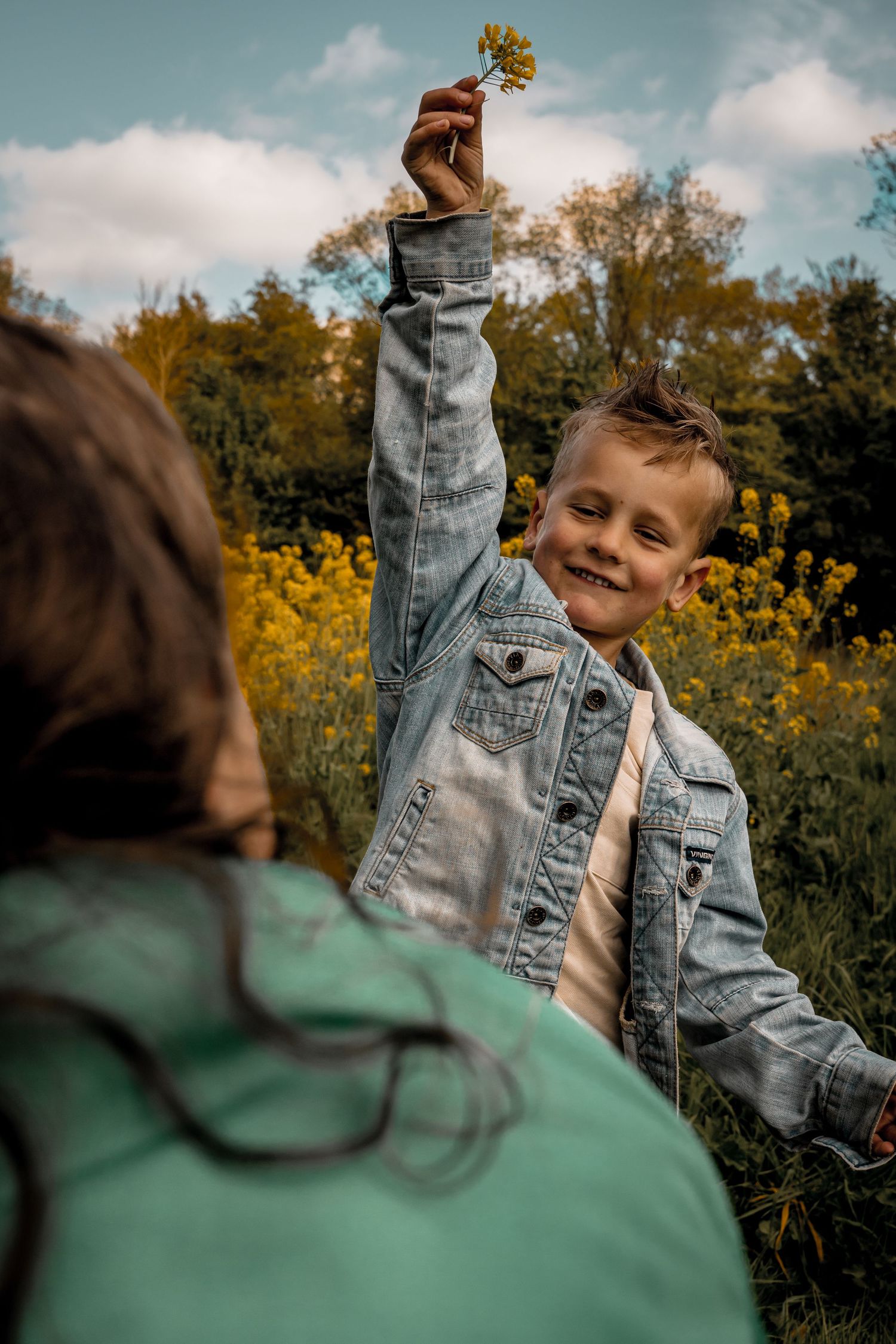 Kralingse bos fotoshoot Rotterdam broer en zus