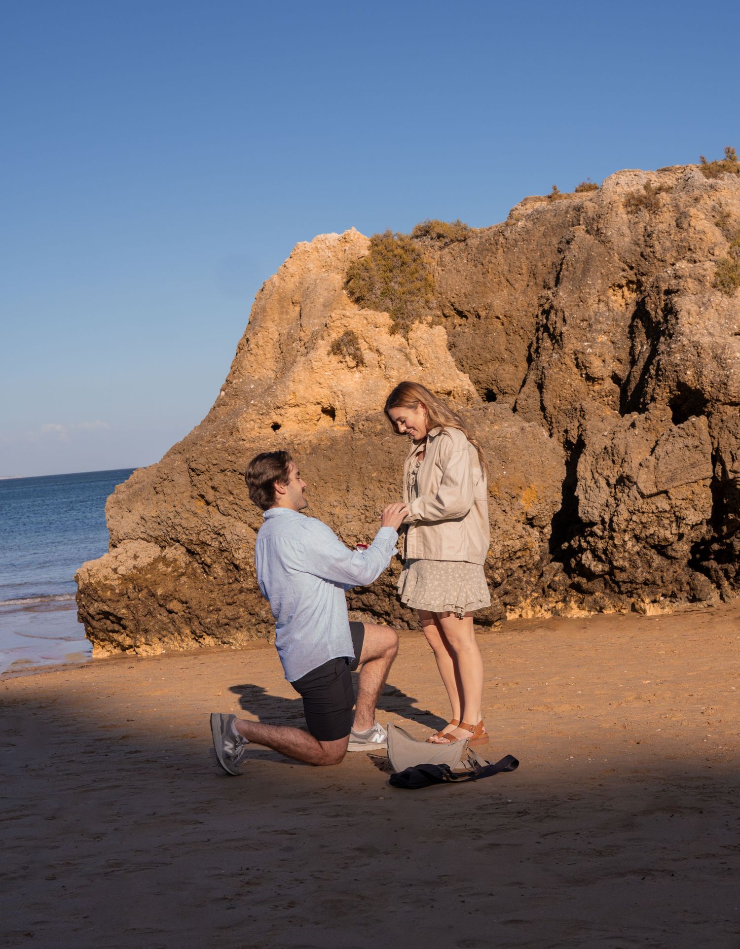 Proposal shoot in Lagos Portugal