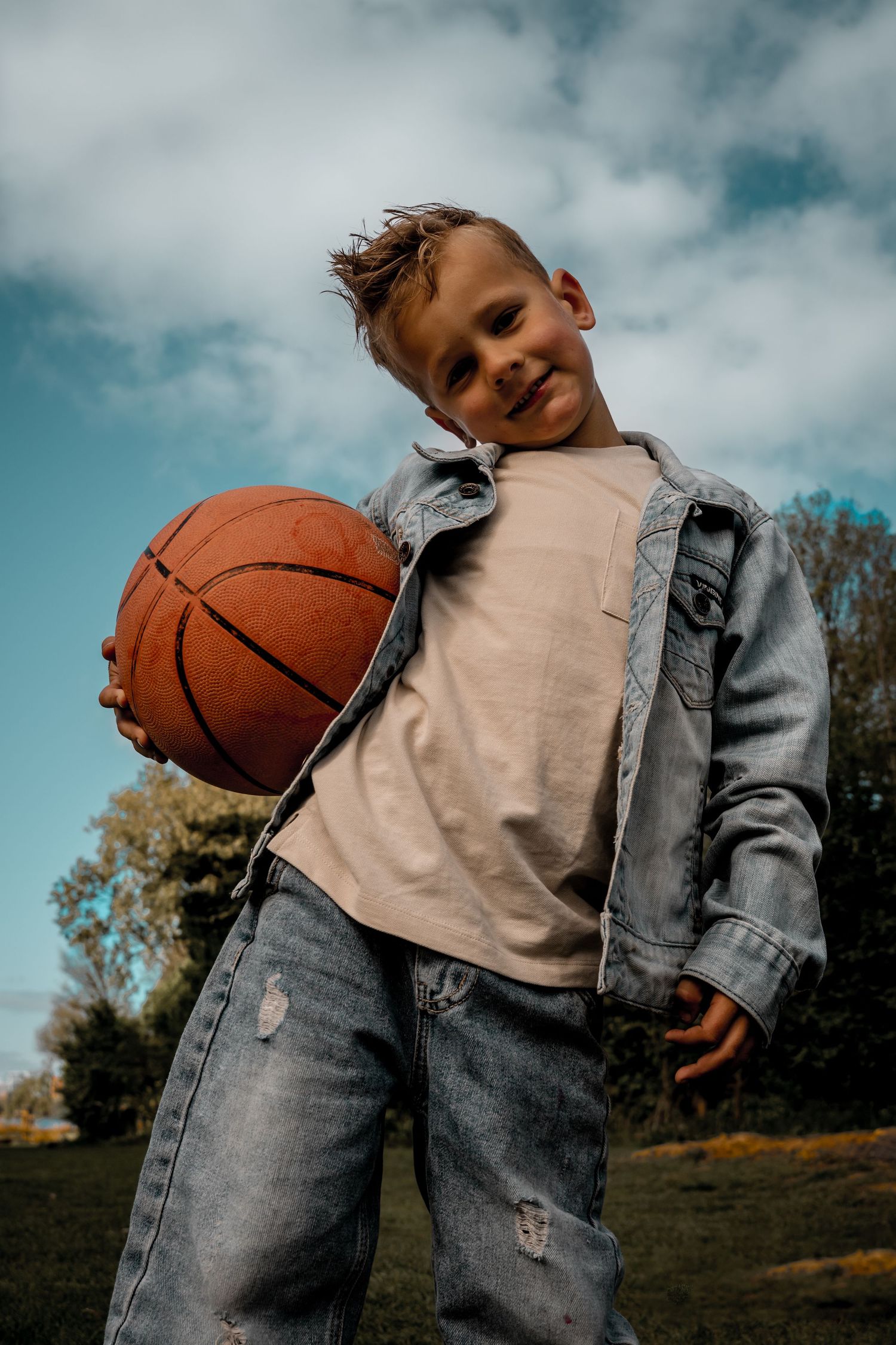 Kralingse bos fotoshoot Rotterdam basketbal