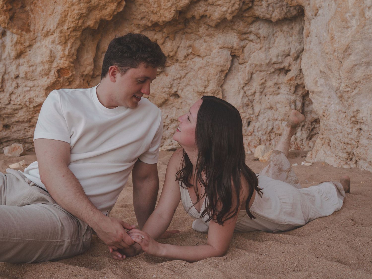 Couple photoshoot at Praia Dona Ana, Lagos