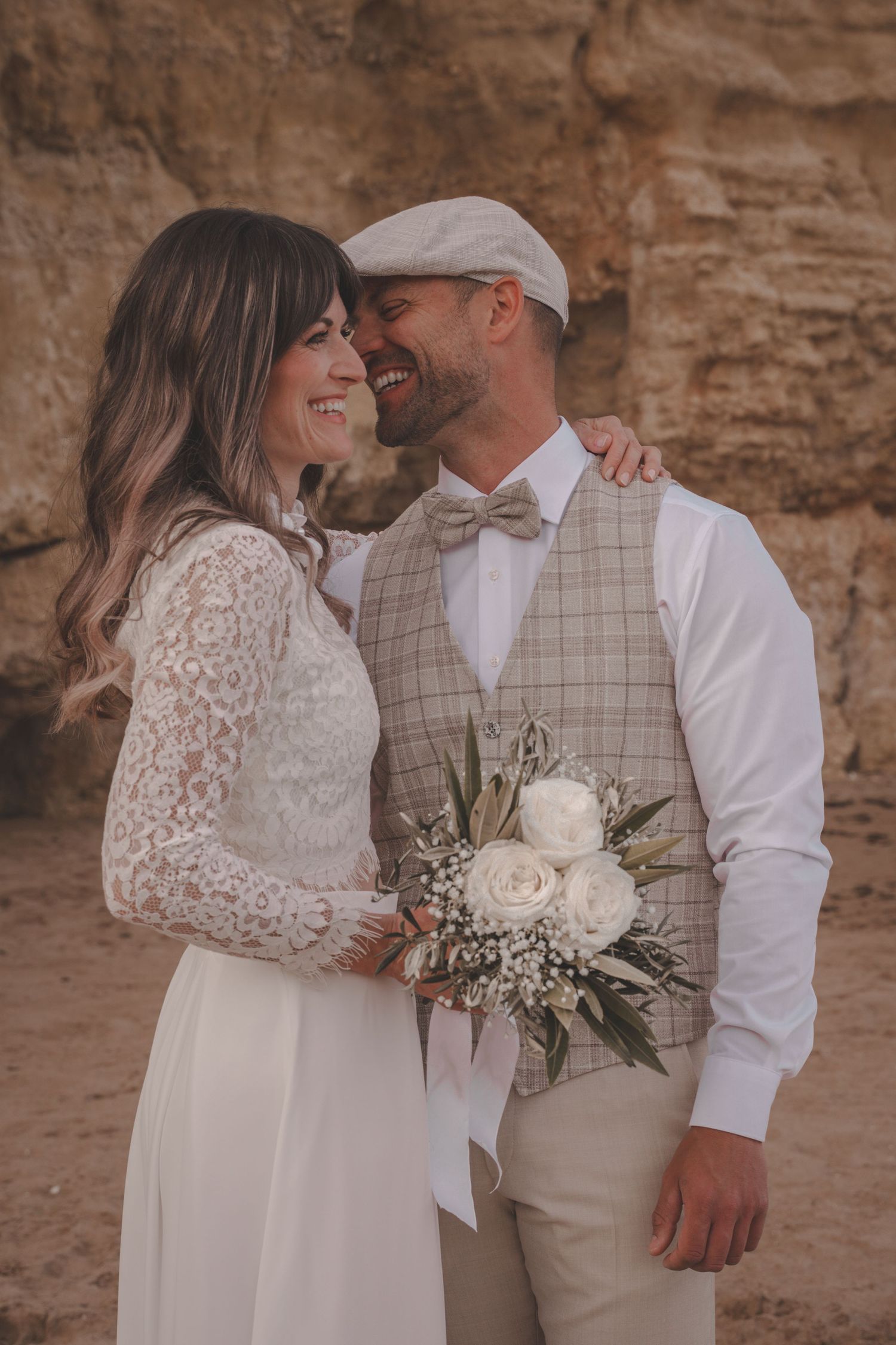 Wedding photoshoot at Praia Dona Ana, Algarve Portugal