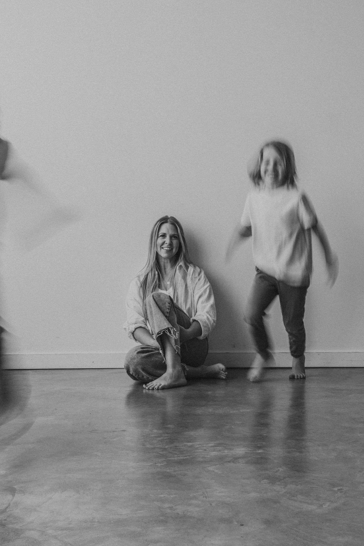 Mom and sons at Motherhood Mini Sessions at The Gallery Studio with Calgary family photographer