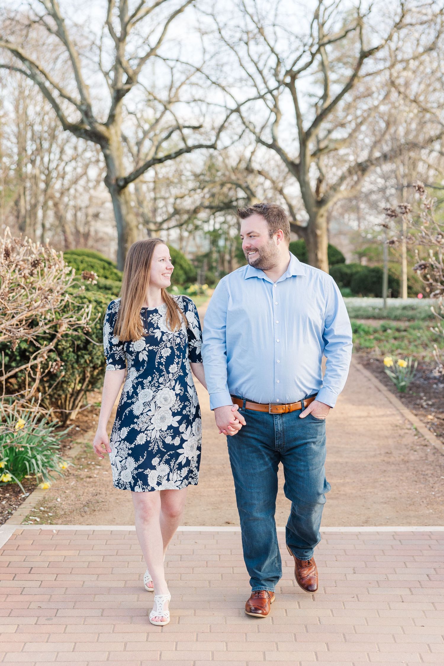 Spring Engagement Portrait Session at Cantigny Park in Winfield, Illinois