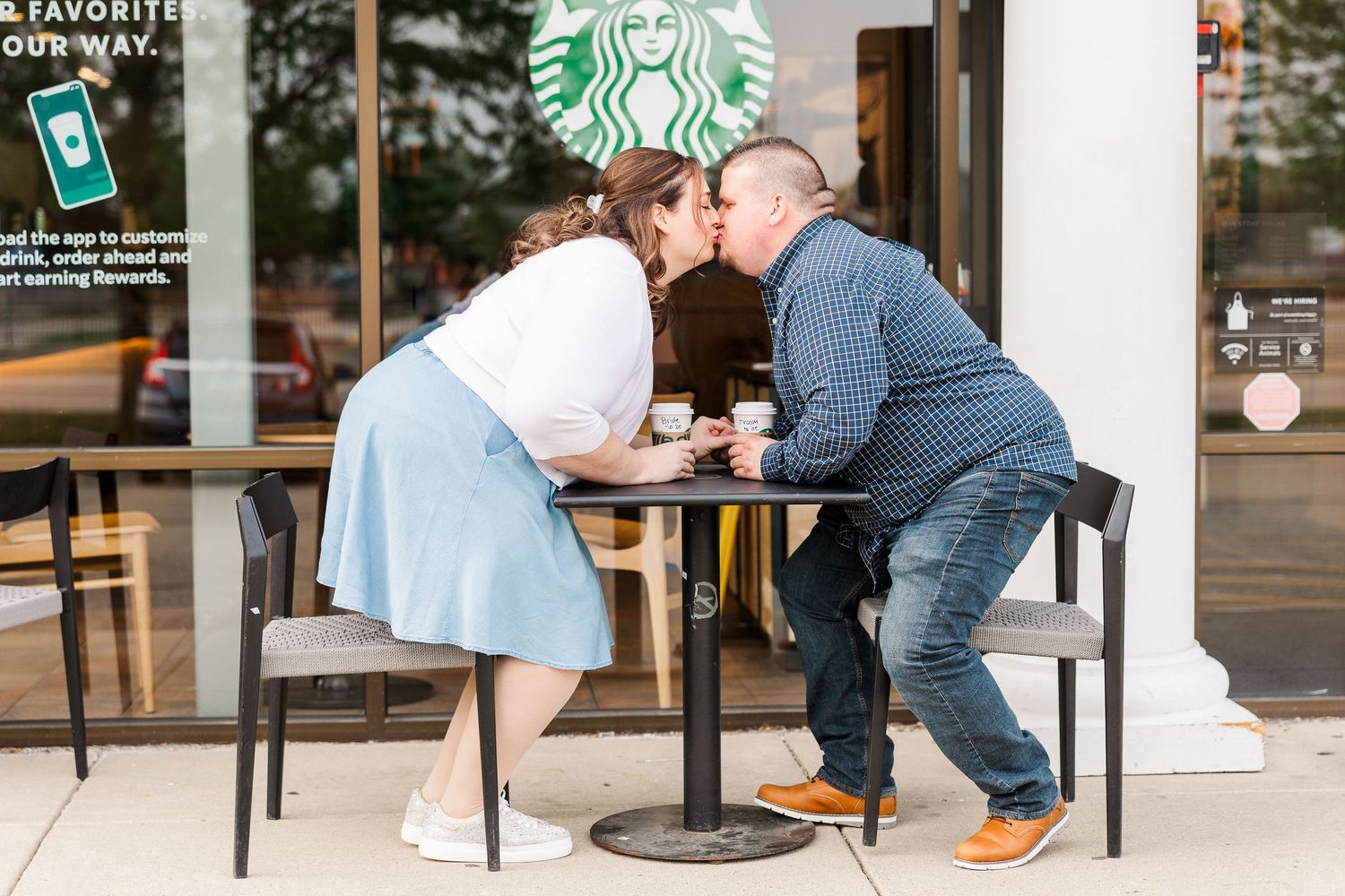 Starbucks Engagement Portrait Session