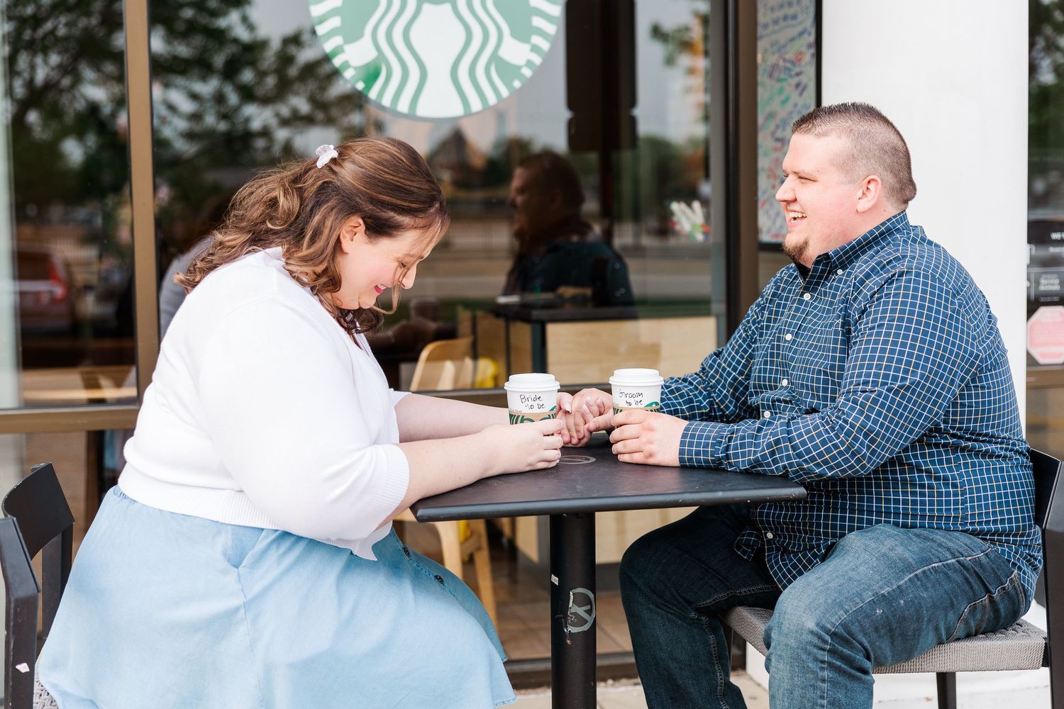 Starbucks Engagement Portrait Session