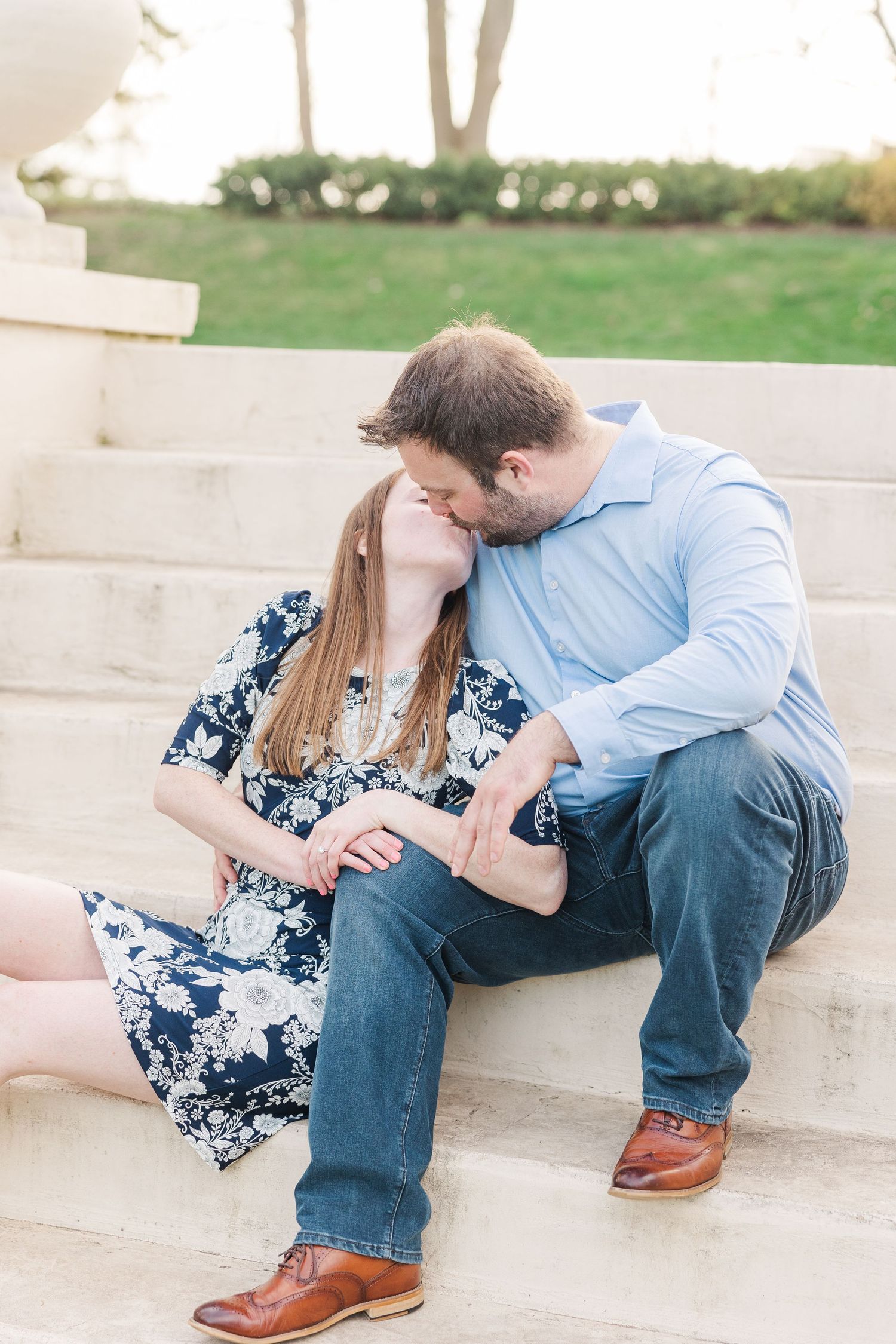 Spring Engagement Portrait Session at Cantigny Park in Winfield, Illinois