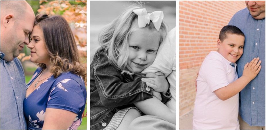 A collection of outdoor portrait photographs displayed in a three-image collage.