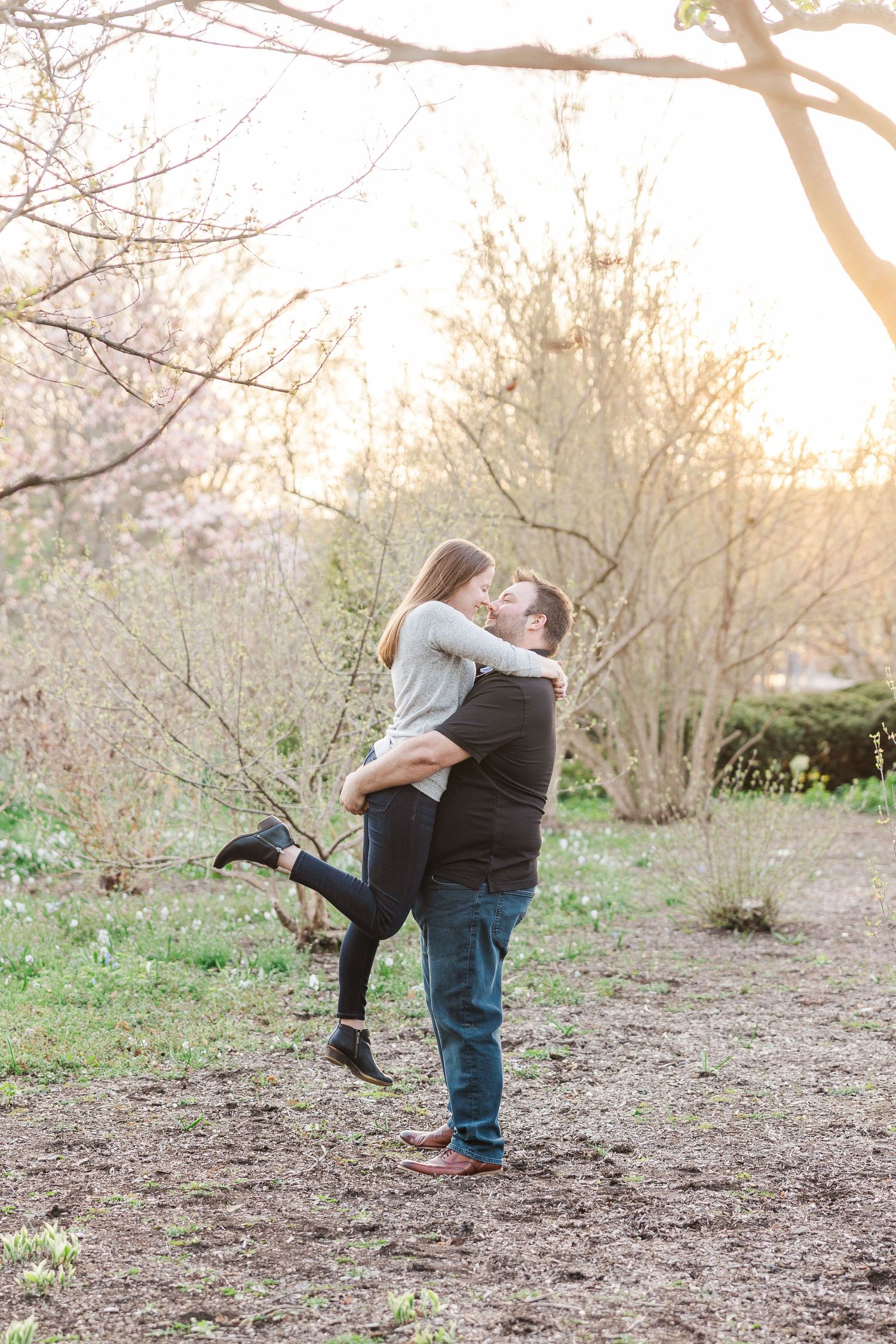 Spring Engagement Portrait Session at Cantigny Park in Winfield, Illinois