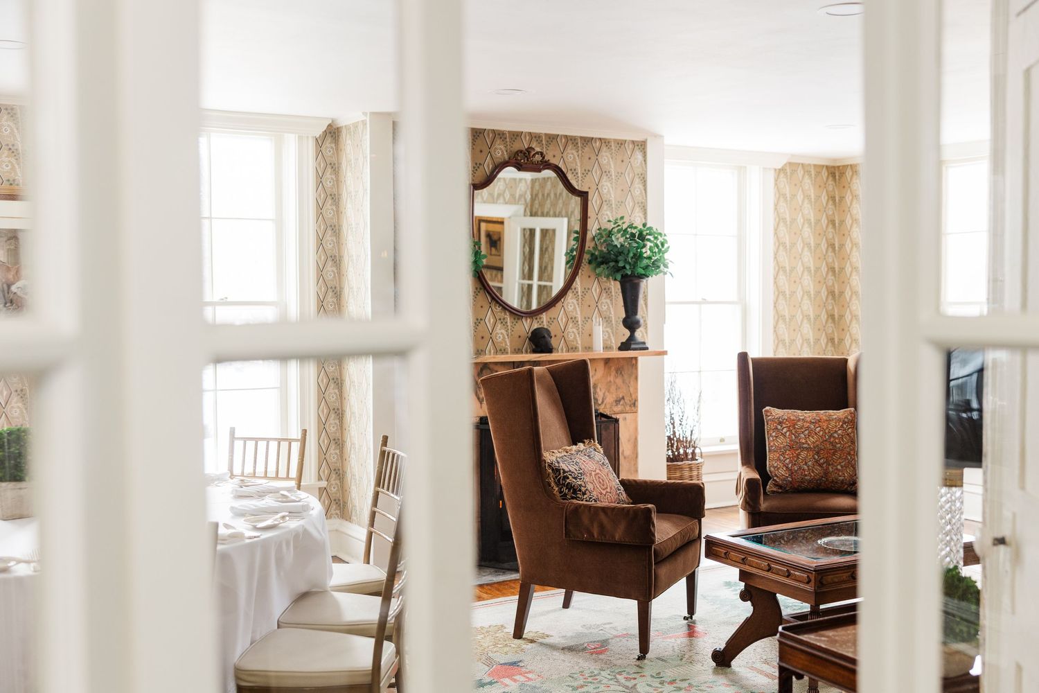 Dunham Woods Riding Club branding photo in Wayne, Illinois featuring parlor interior