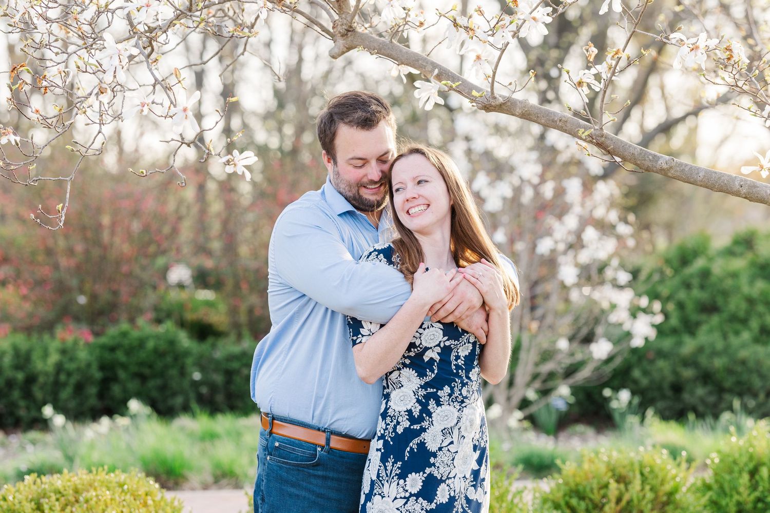 Spring Engagement Portrait Session at Cantigny Park in Winfield, Illinois