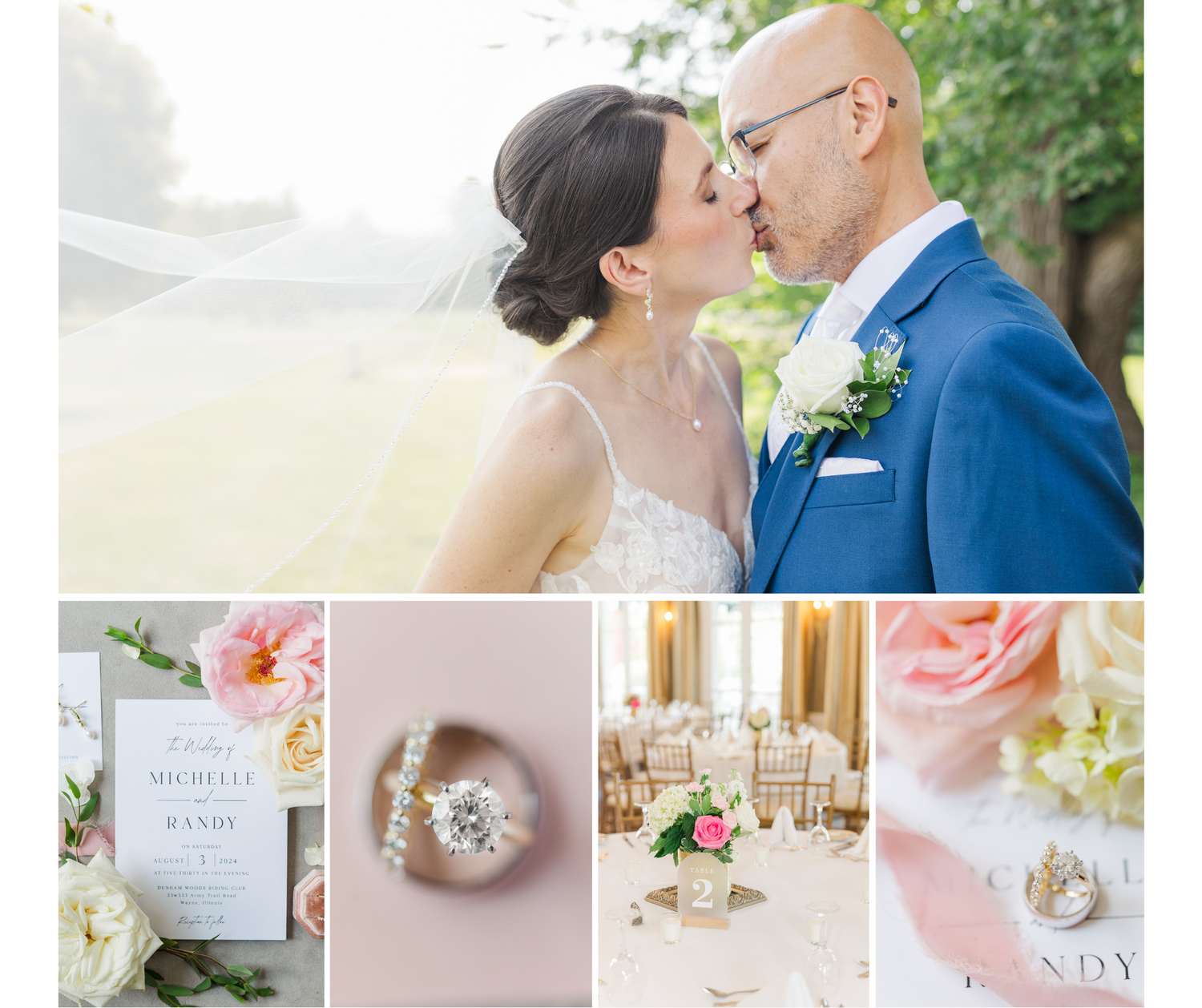 Michelle + Randy | A Classic Summer Wedding at Dunham Woods Riding Club, Wayne, Illinois