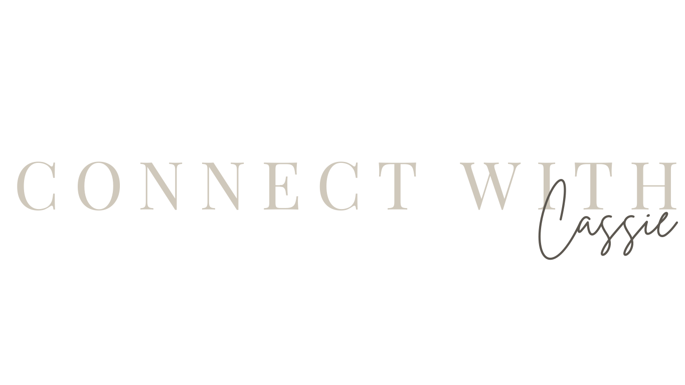 Elegant grey text logo reading 'CONNECT W' with a handwritten script signature in black.