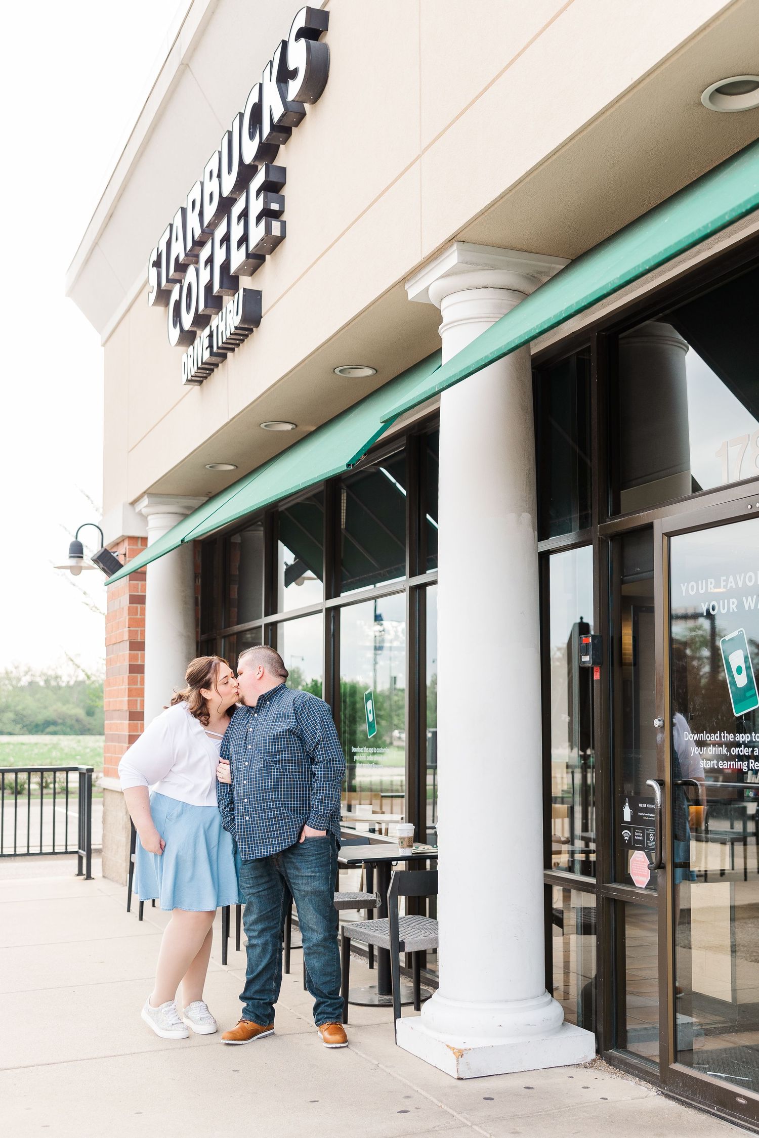 Starbucks Engagement Portrait Session