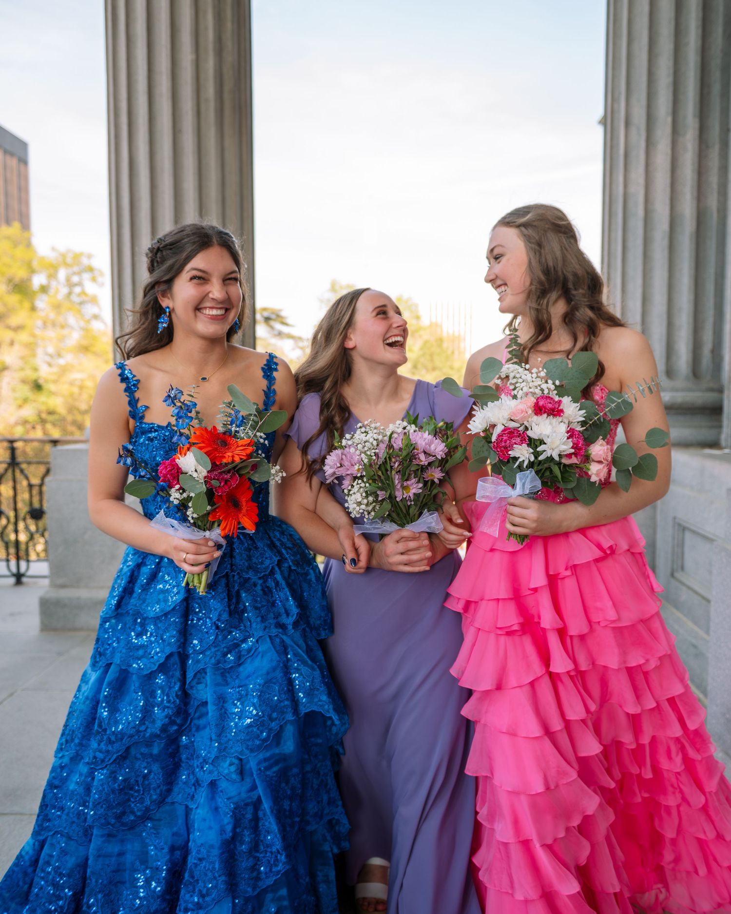South Carolina State House prom photos in Columbia SC with timeless prom portraits, candid poses, outfit details, and editorial style.