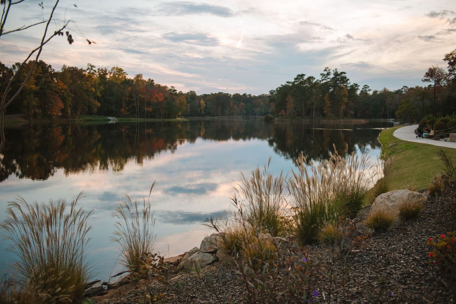 Old Mill Pond in Lexington SC, a charming family photo spot with water, rustic scenery, greenery, and timeless outdoor portraits.