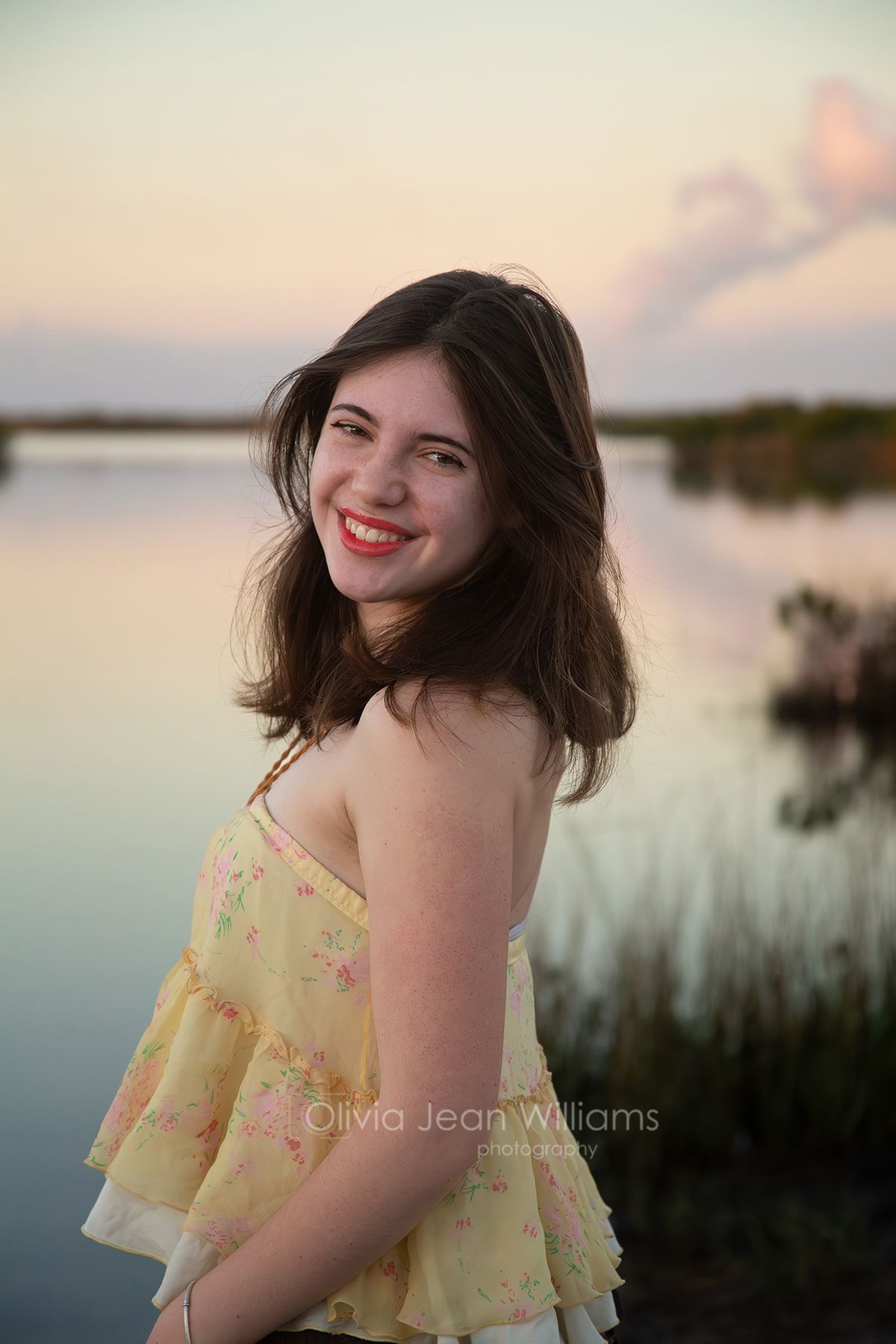 Olivia Jean Williams captures beach portraits at Fort Island Beach in Crystal River.