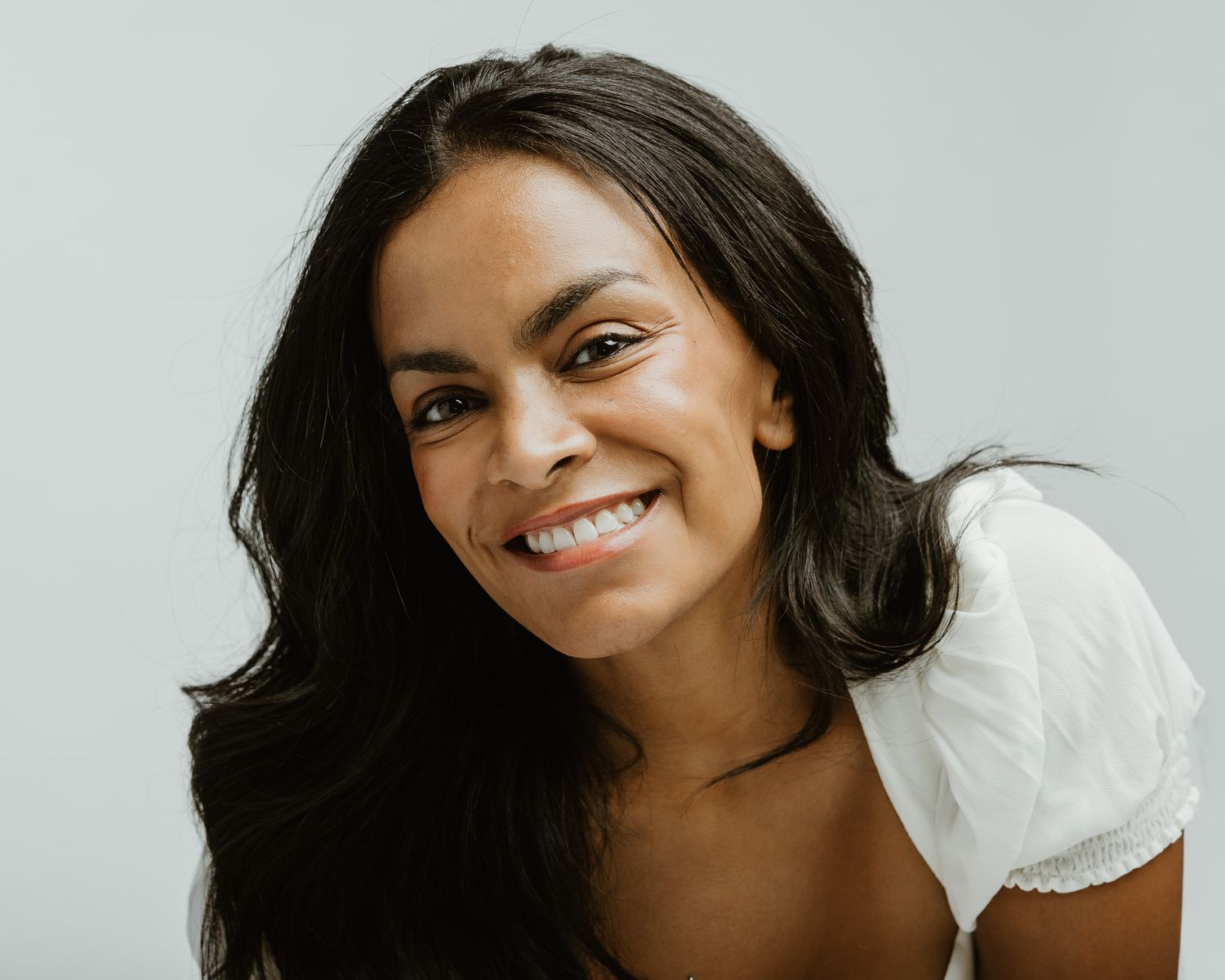 Smiling editorial portrait, Connecticut portrait photographer