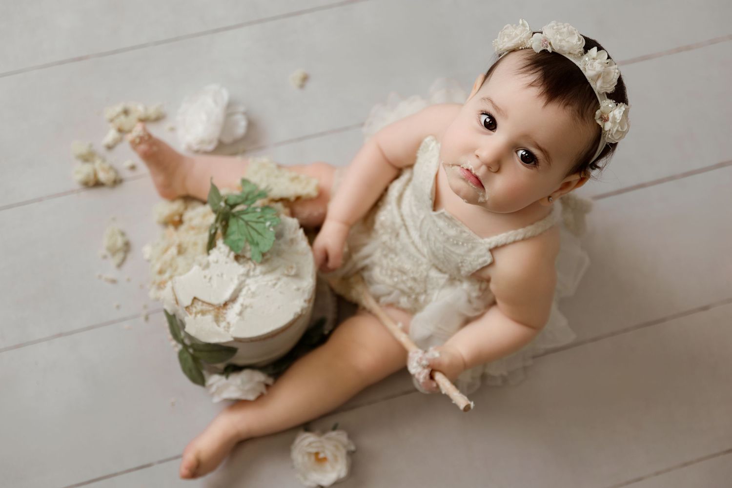 cake smash photographer Coral Gables, Miami cake smash photography, baby portraits near me Pinecrest FL,, Milestone sessions Miami