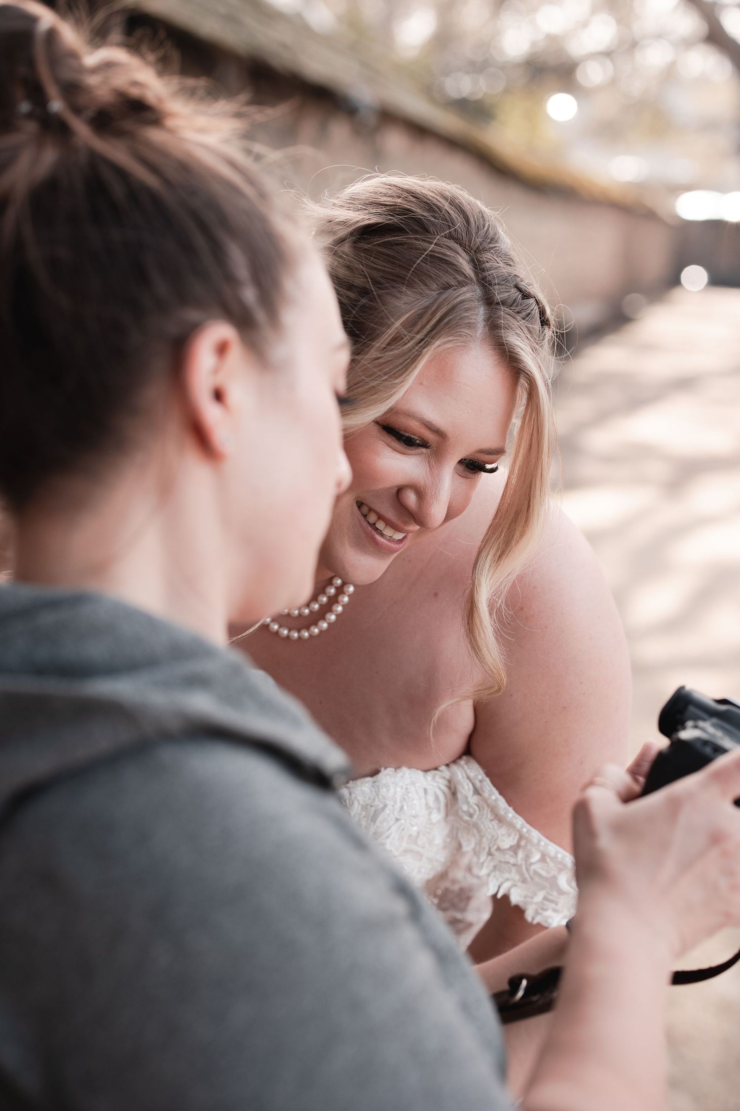 Close up sequence of a romantic wedding couple sharing an intimate moment during their celebration.