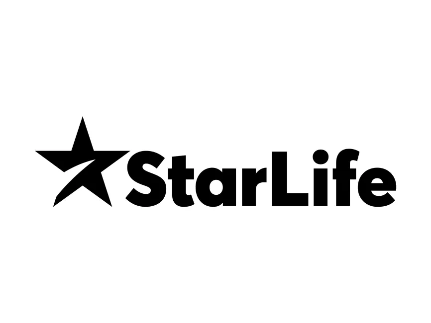 StarLife brand logo featuring a bold black star icon alongside the text StarLife in modern typography.