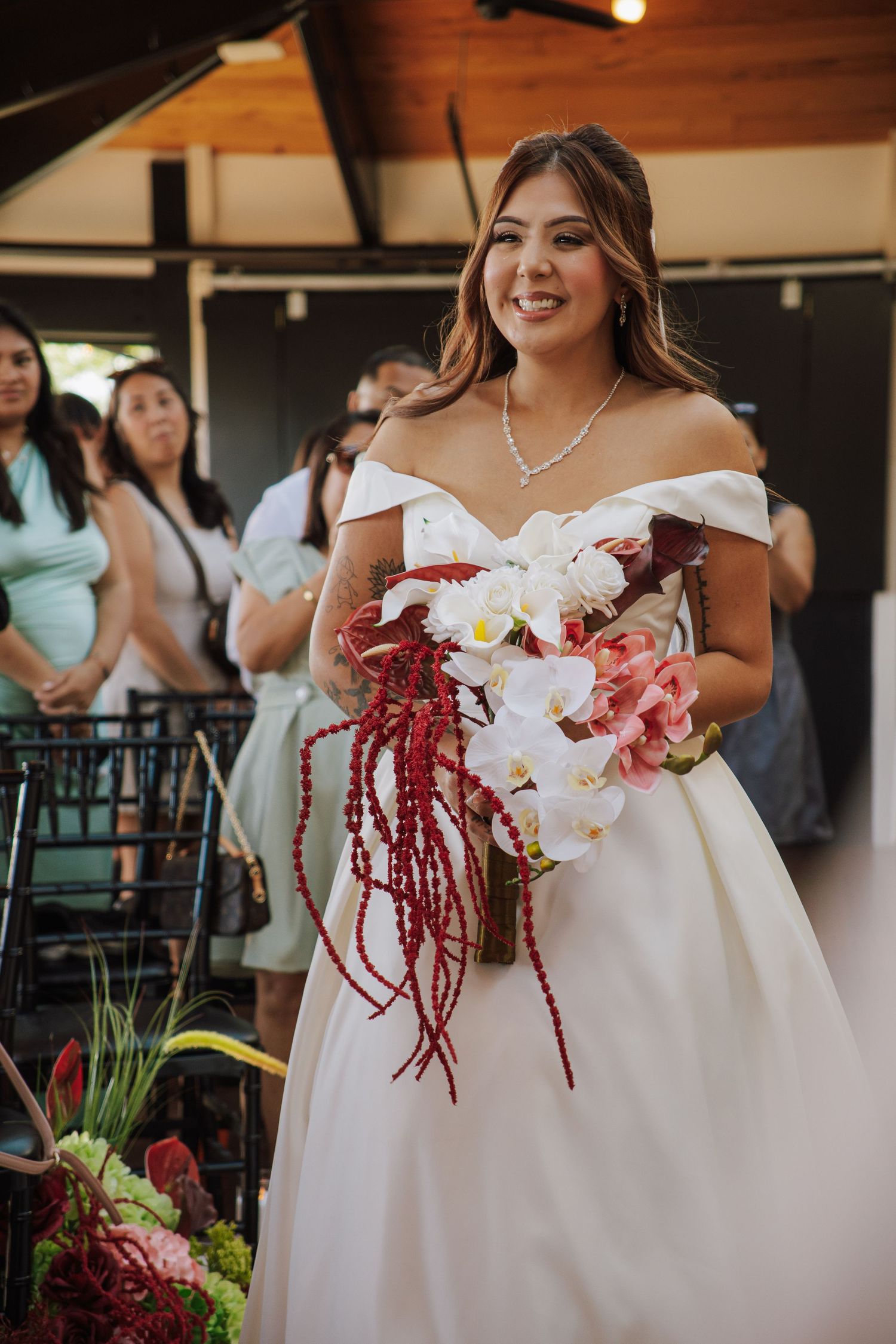 bride walking down the aisle