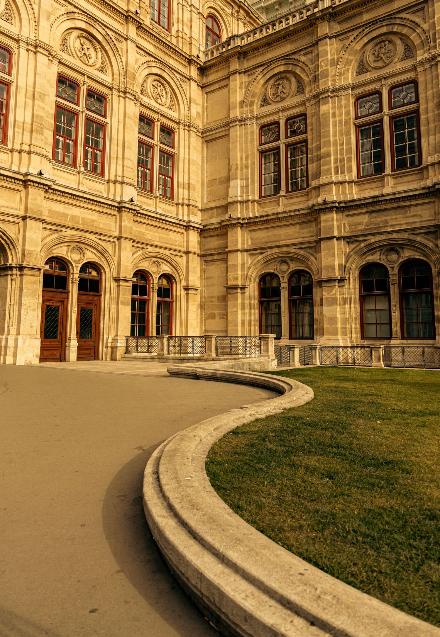 Cinematic image of a building. Natural light travel session by Pozik Studio in Vienna