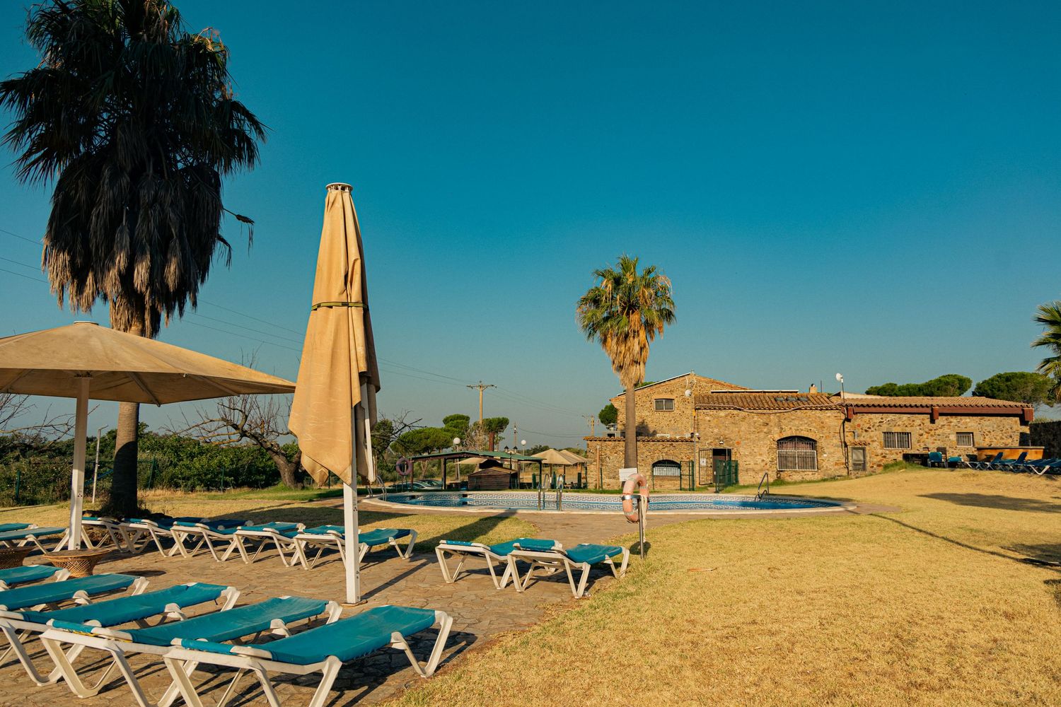 Commercial cinematic  photography of a  hotel pool  by Pozik Studio, Catalunya  shot in France