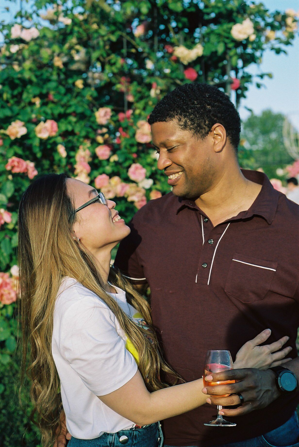 Outdoor session in Norfolk for couple using film photography