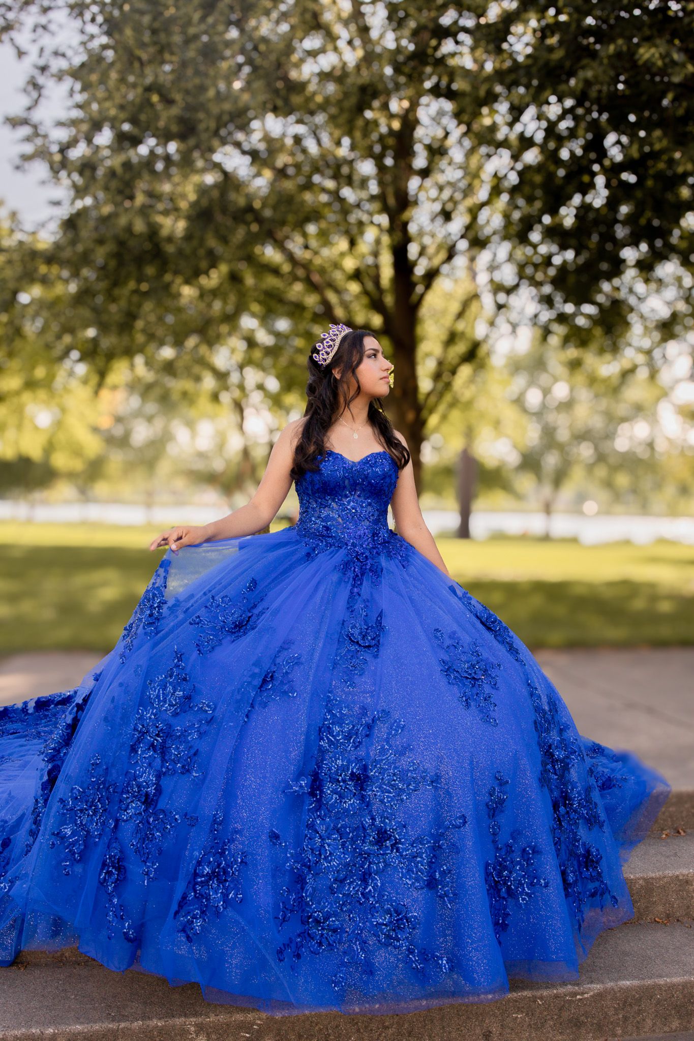Outdoor Quinceañera portrait photography by Jessica Rose Photography, Janesville WI.