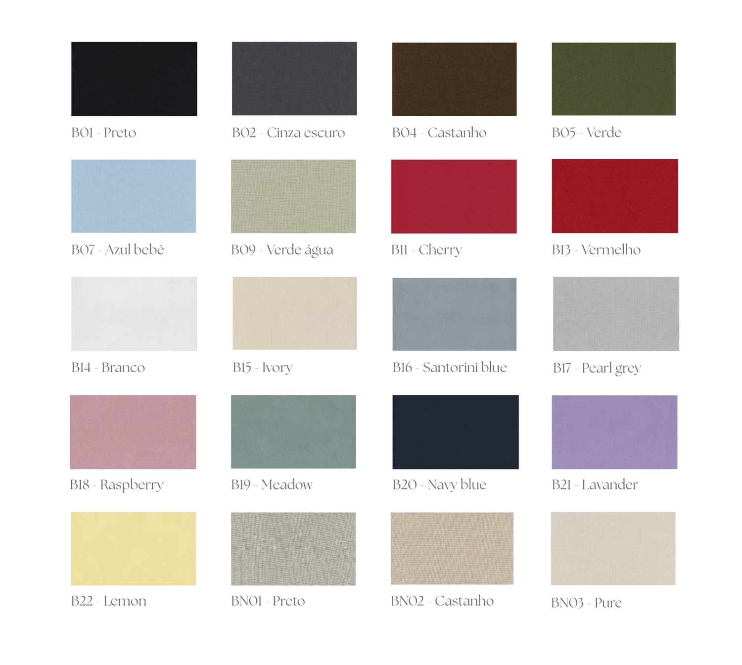 A color palette showing various muted and rich tones including blues, browns, greens, and reds arranged in neat rows.
