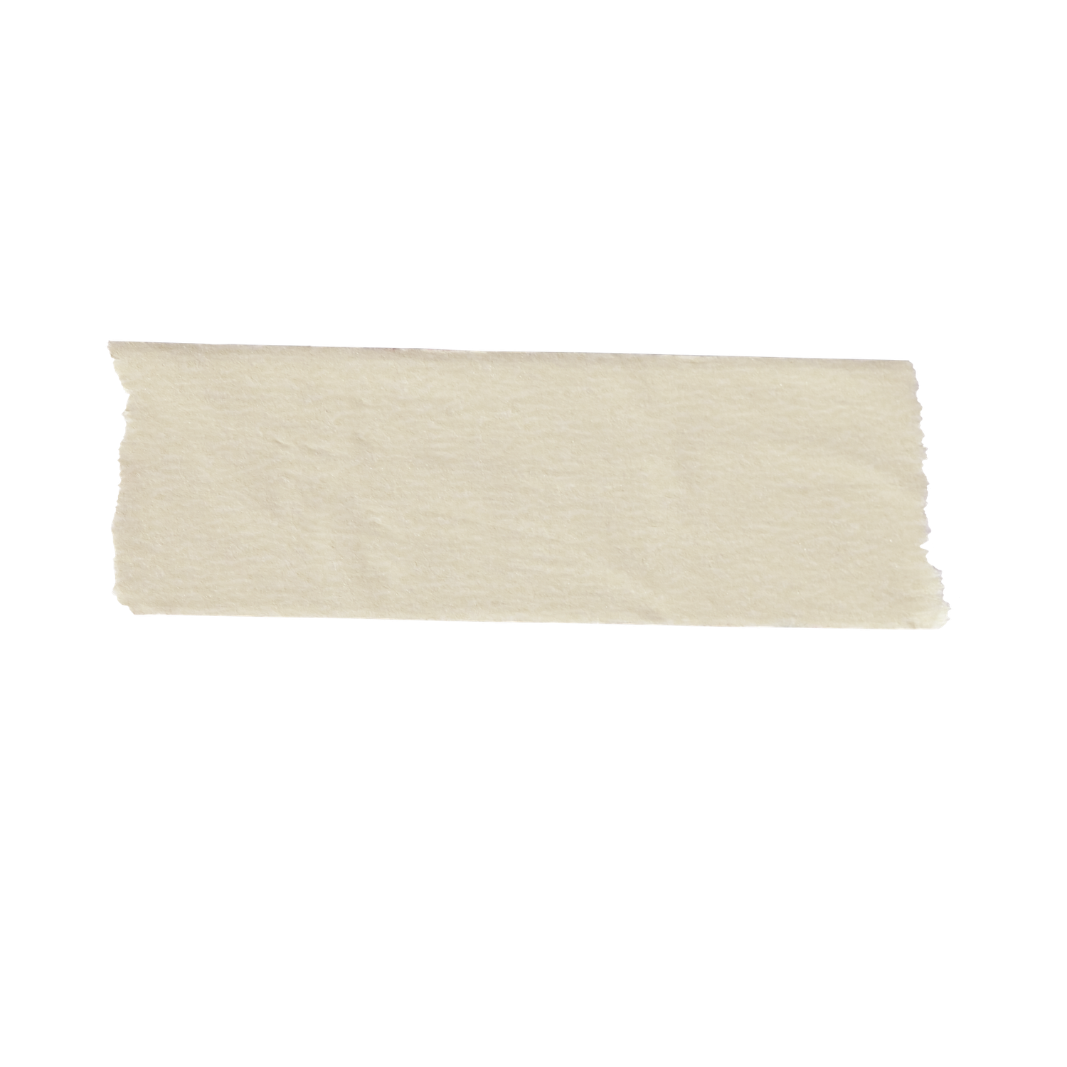 A piece of wrinkled masking tape isolated on a white background.