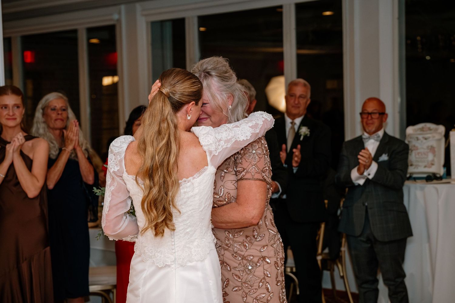 Mother and Bride Intimate Wedding Photo Moment