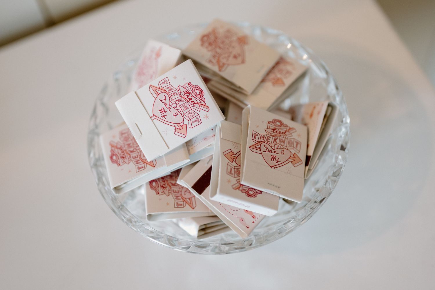 Vintage Wedding Matchbooks at The Mansion at West Sayville, Long Island