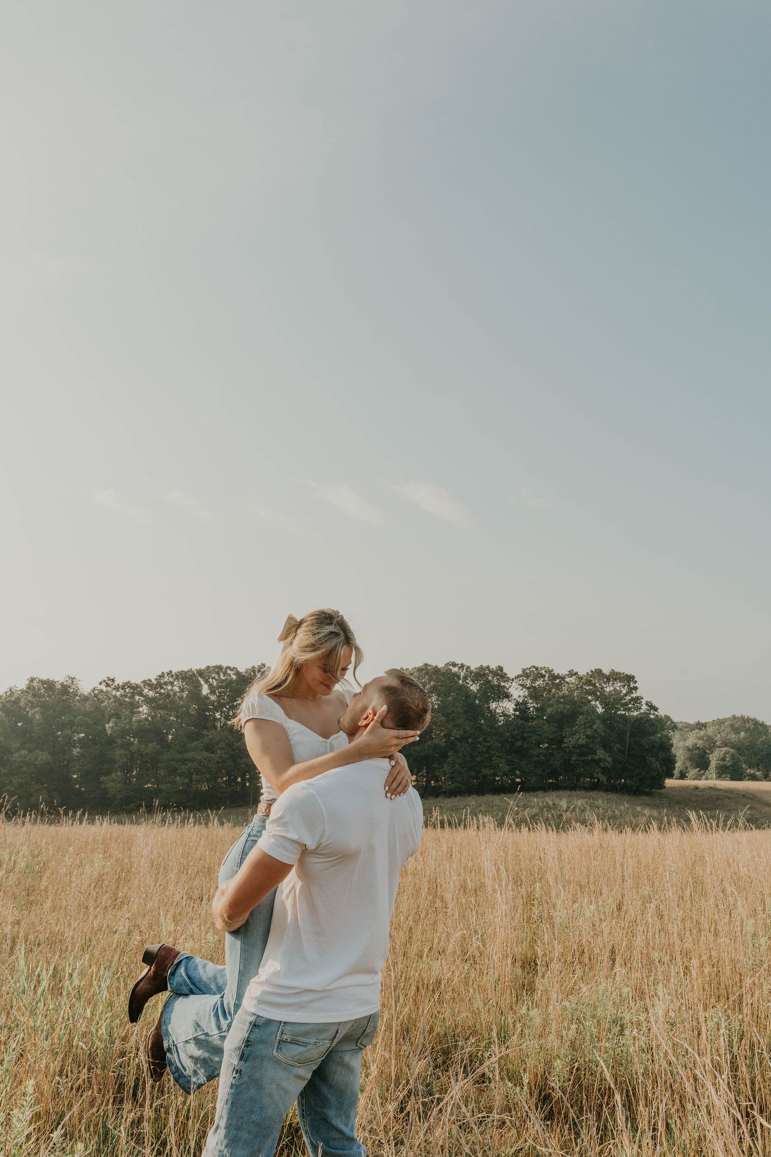 DMV Engagement Photo Session Open Field Maryland Photographer Wedding Photography