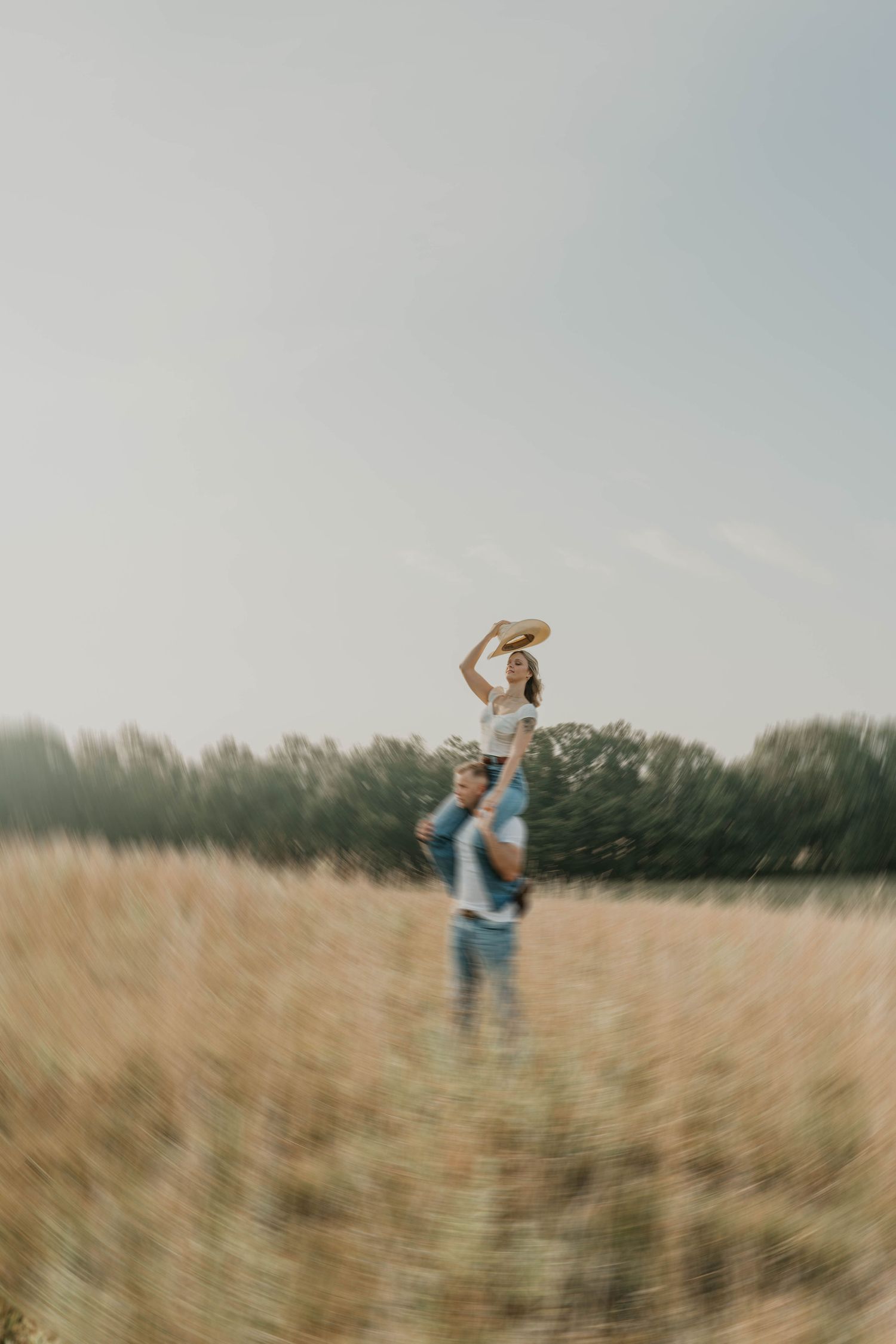 Calvin Klein Photoshoot DMV Engagement Photo Session Open Field Maryland Photographer Wedding Photography Dreamy Romanti