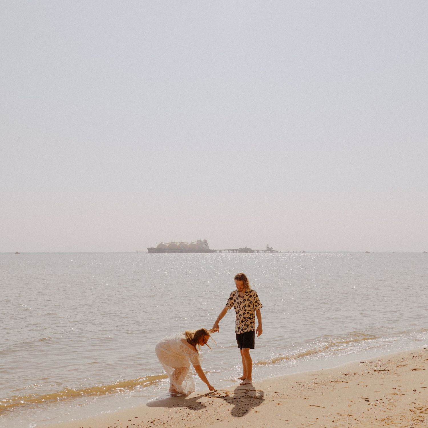 DMV Maryland engagement wedding photographer adventure session calvert cliffs beach
