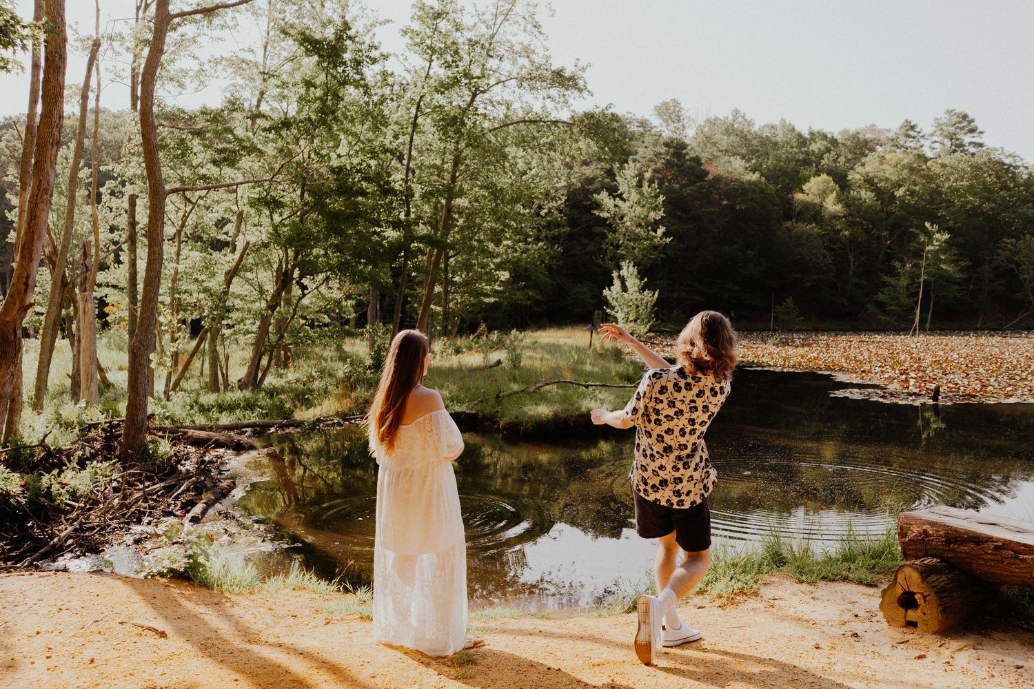 DMV Maryland engagement wedding photographer adventure session calvert cliffs beach