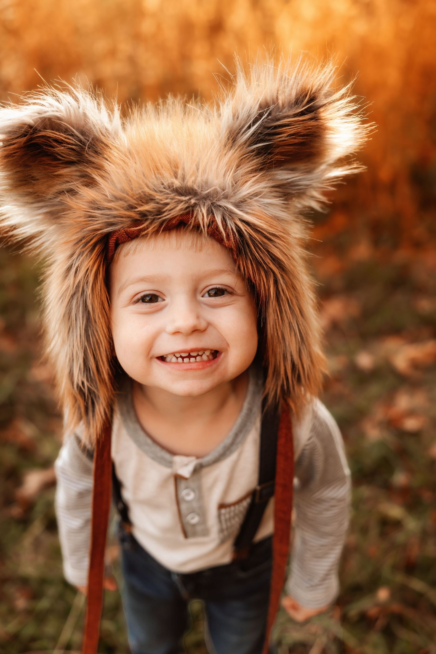 Lifestyle family portraits in Denver NC with warm earthy tones