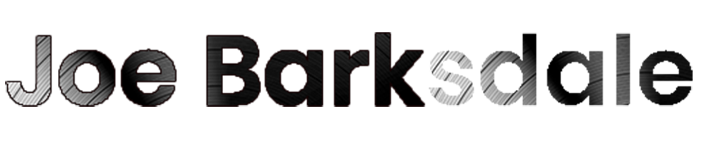 Logo for Joe Barksdale black and white grayscale