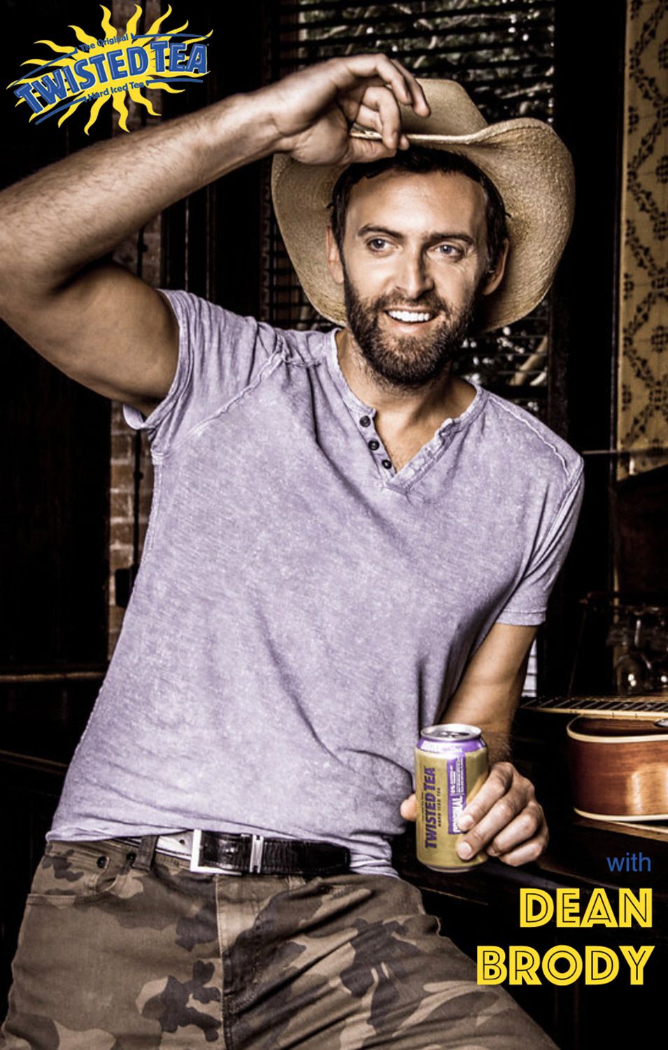 Branding Portrait Dean Body tipping cowboy hat Twisted Tea
