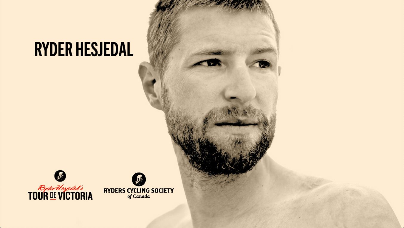 Ryder Hesjedal website branding image yellow toned