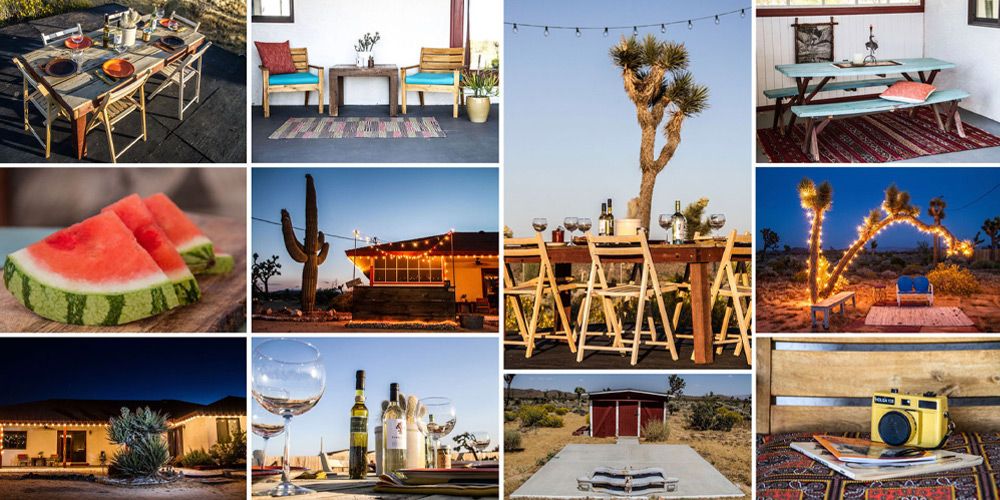 Destination marketing collage various color photos Gatos Trail Ranch Recording Studio
