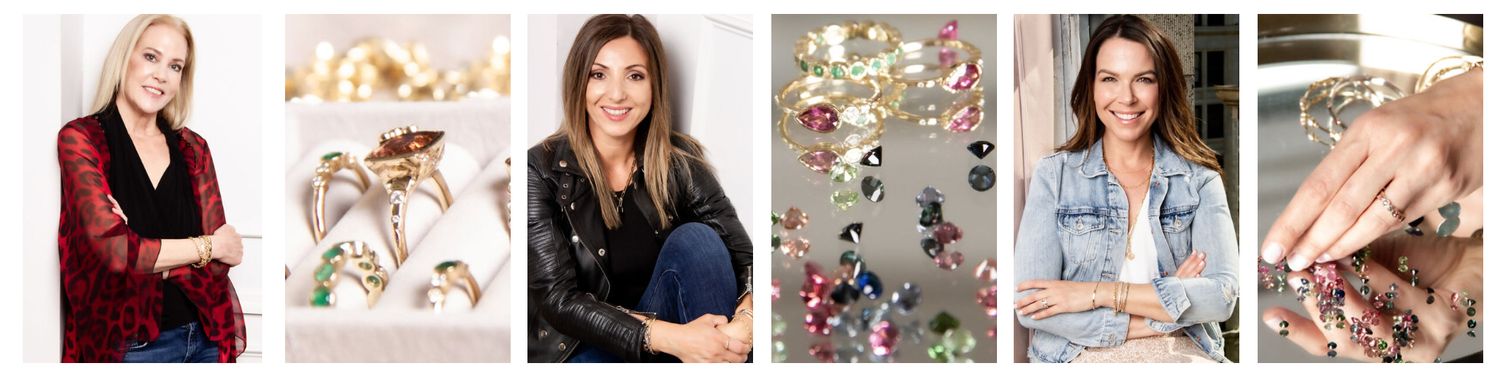 Branding Photography Three Stories Jewelers three business women and jewelry