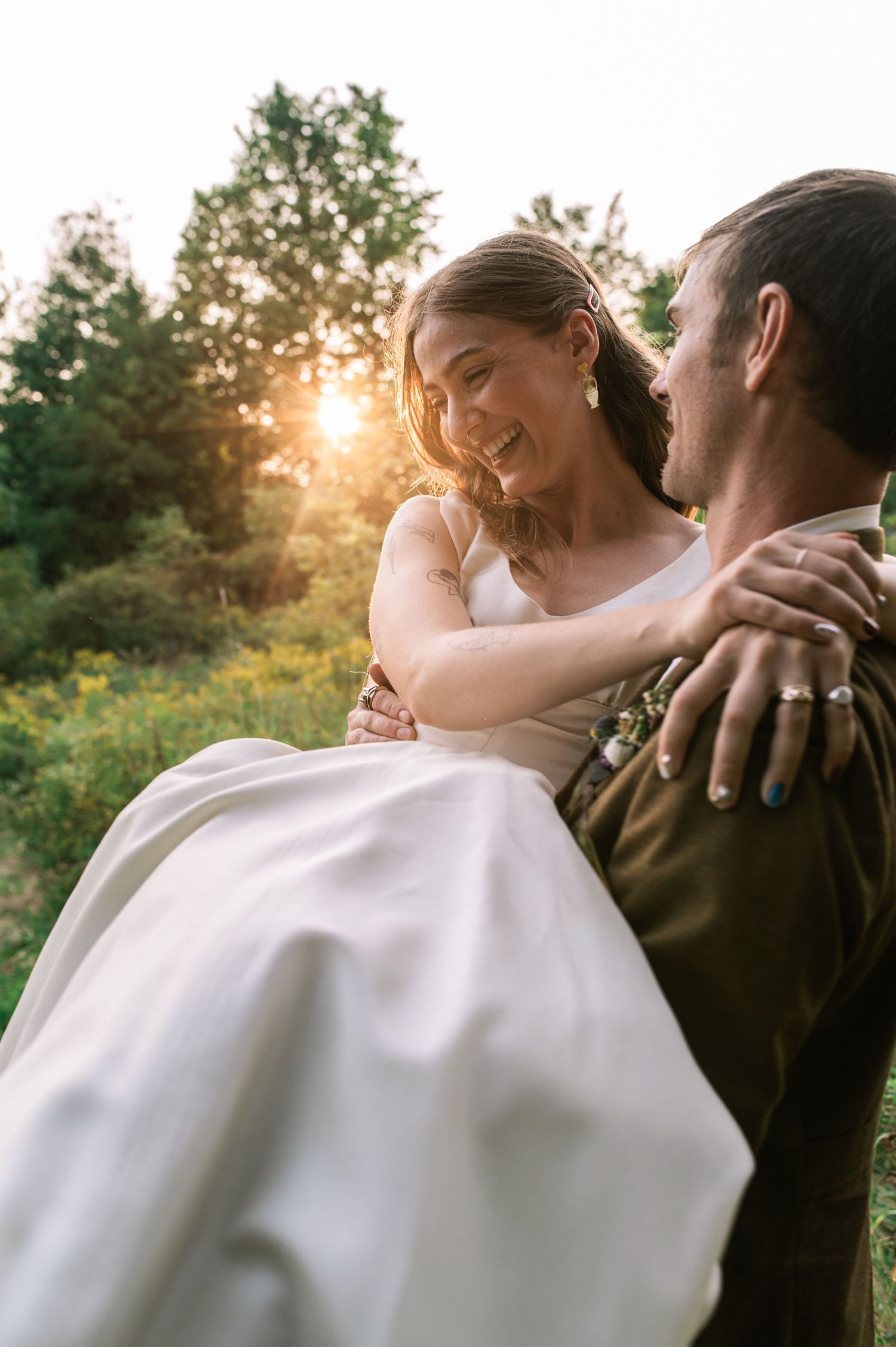 Pentax 67 film wedding portrait