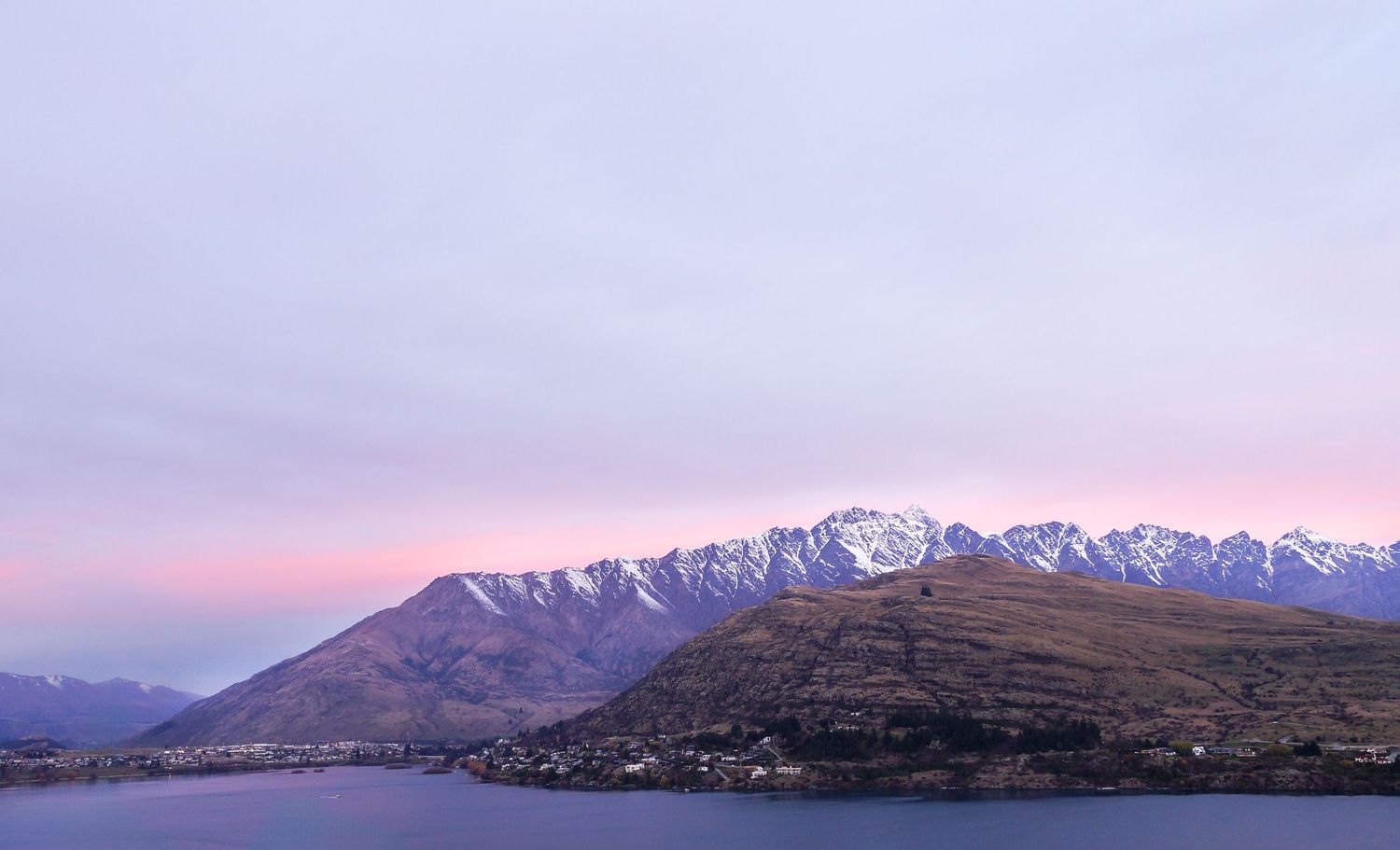 Pink sky over mount Remarkable