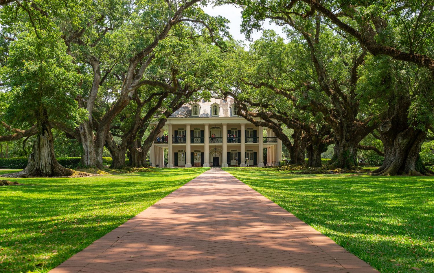 Street scene in New Orleans with historic architecture and culture.
