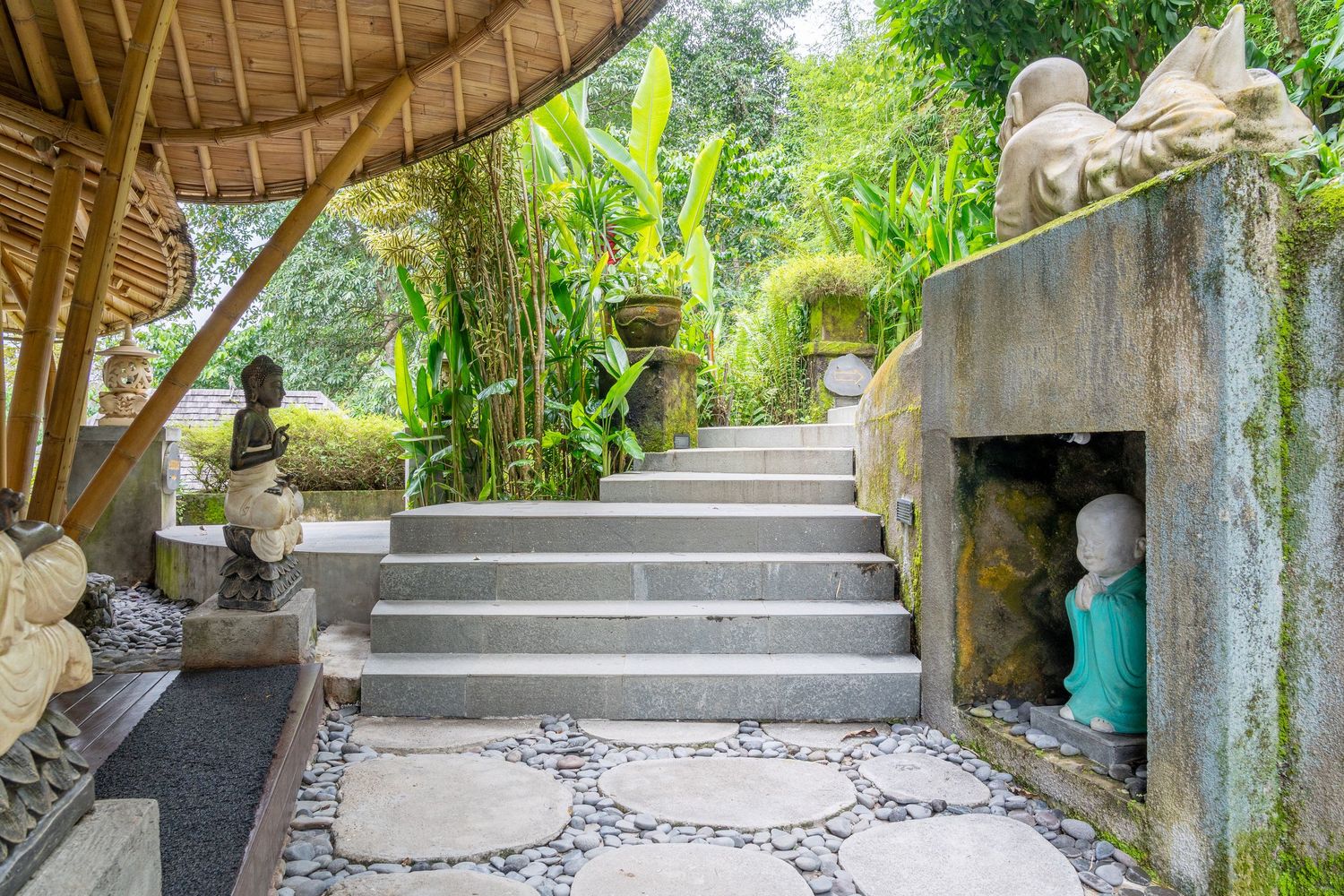 Calm yoga studio with natural light and peaceful atmosphere.